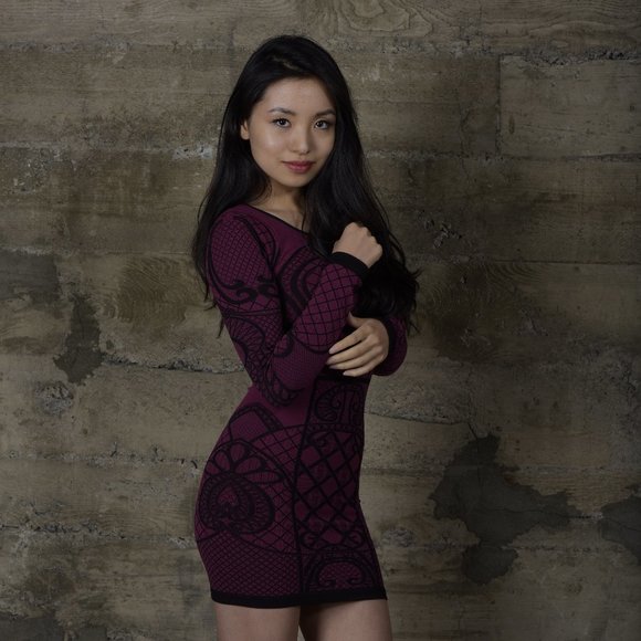 Free People Purple Bodycon Dress XS/S - Picture 1 of 4